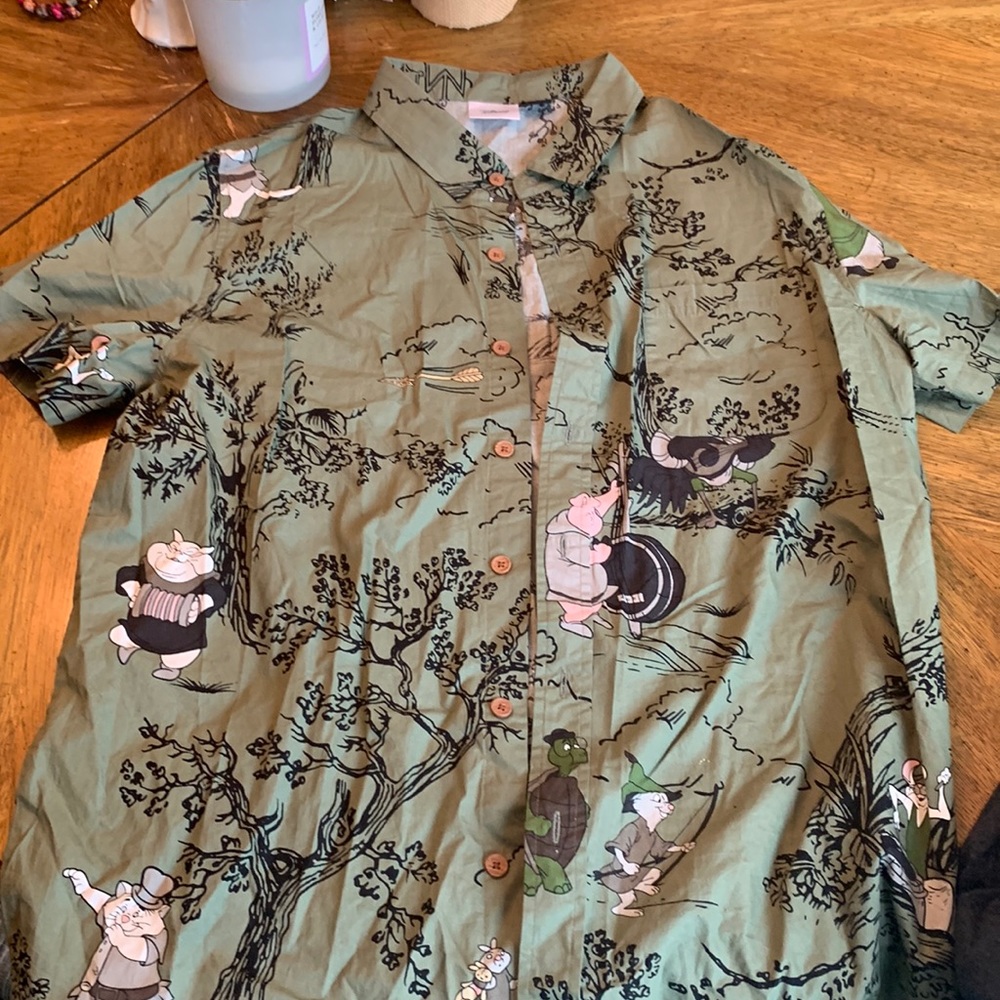 Unique Disney Robin Hood button up